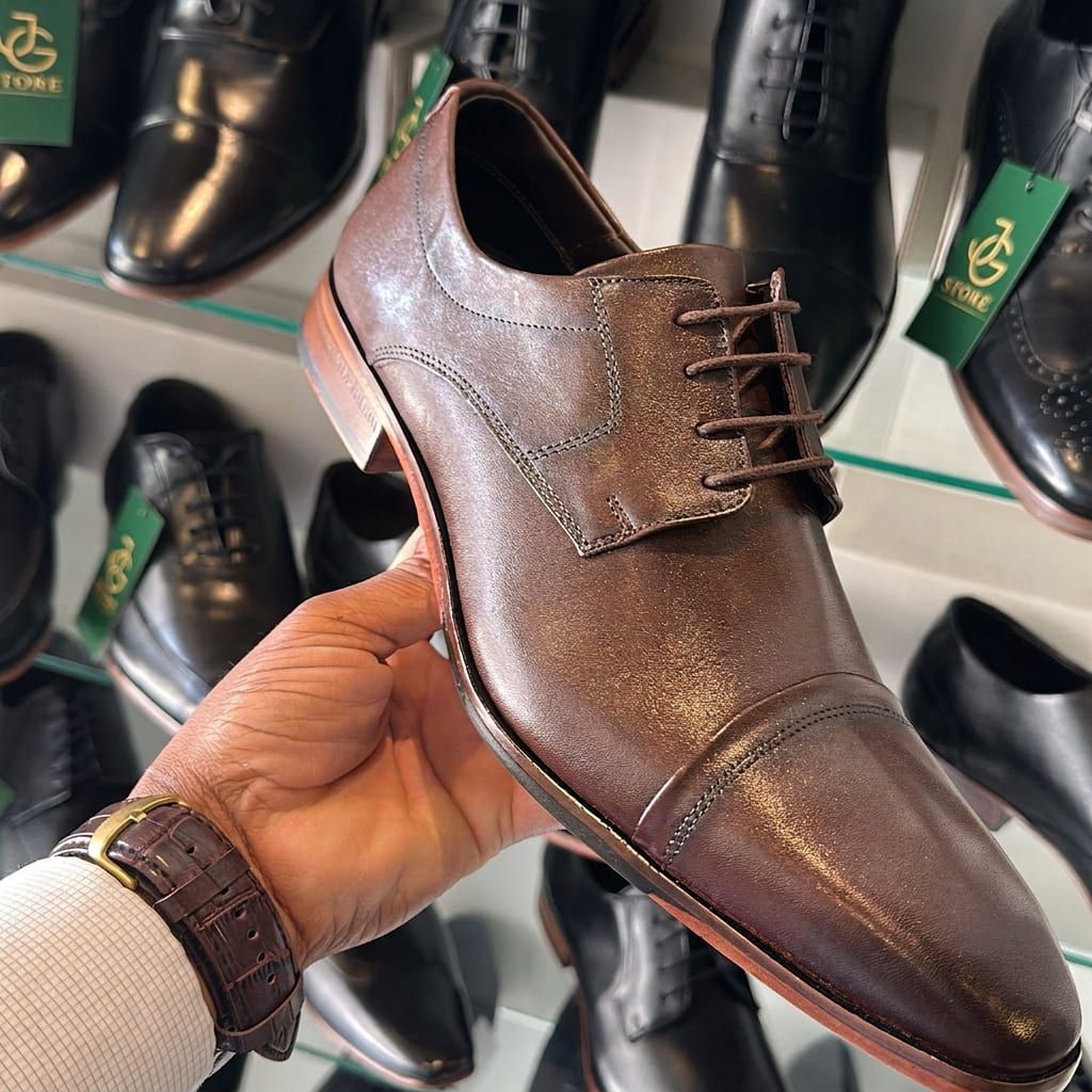 Derby Cap Toe Marrom