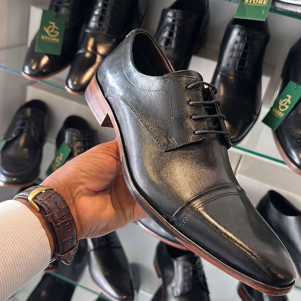 Derby Cap Toe Preto